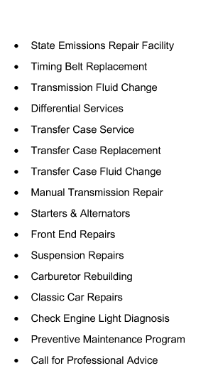 Services Offered
